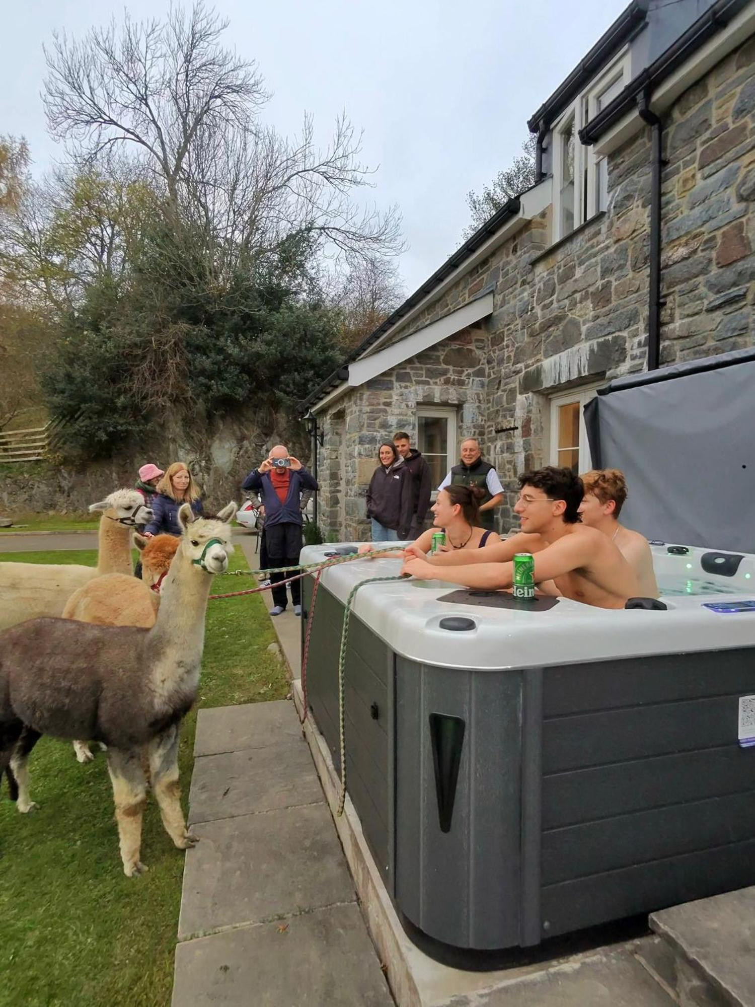 3 Bedroom Barn Conversion With Hot Tub-Garden View - Ty Cerrig Barn コーウェン エクステリア 写真